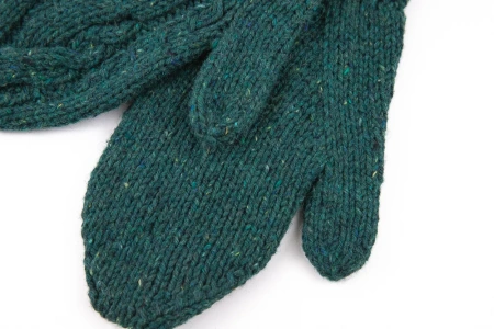 Варежки Reborn Wool (зеленый) - купить на Hollywool.ru