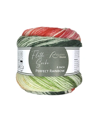 Пряжа Rellana Flotte Socke 4f. Perfect Rainbow - купить на Hollywool.ru