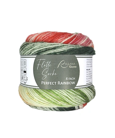 Пряжа Rellana Flotte Socke 4f. Perfect Rainbow - купить на Hollywool.ru