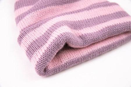 Шапка Seasons (розовый-сиреневый) - купить на Hollywool.ru