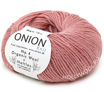Onion Organic Wool+Nettles №4 (804/Розовый персик) Onion Organic Wool+Nettles №4 (804/Розовый персик)