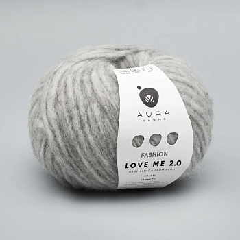 Aura Yarns Love Me 2.0 (002/Silver grey) Aura Yarns Love Me 2.0 (002/Silver grey)