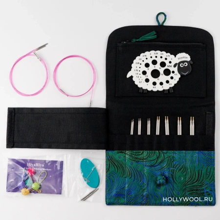 Набор ультратонких съемных спиц 13 см Ultimate Interchangeable Sock Set HiyaHiya - купить на Hollywool.ru