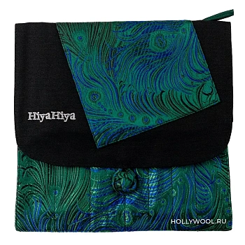 Набор съемных прямых спиц 10 см Straight Needle Steel HiyaHiya (павлин)