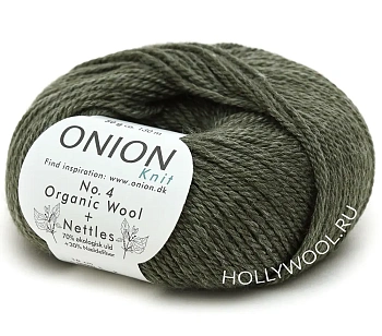 Onion Organic Wool+Nettles №4 (833/Хаки) Onion Organic Wool+Nettles №4 (833/Хаки)