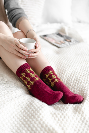 Описание Носки Праздничный жаккард - купить на Hollywool.ru