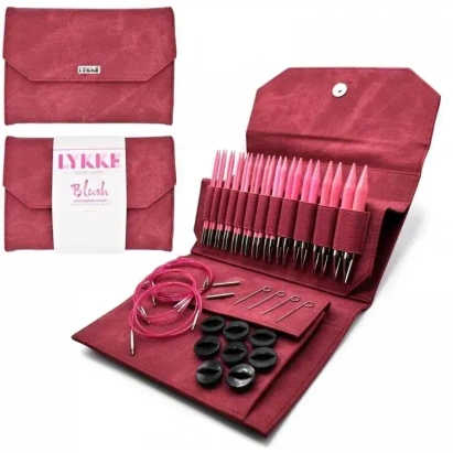 Набор съемных спиц 12 см 12 пар Blush Crimson Lykke