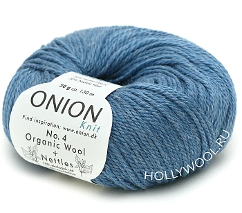 Onion Organic Wool+Nettles №4 (820/Синяя сталь) Onion Organic Wool+Nettles №4 (820/Синяя сталь)