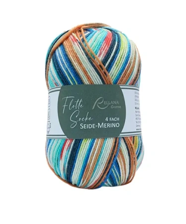 Пряжа Rellana Flotte Socke 4f. Seide-Merino - купить на Hollywool.ru