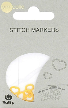 Маркеры для вязания (Сердце/Желтое S) Tulip