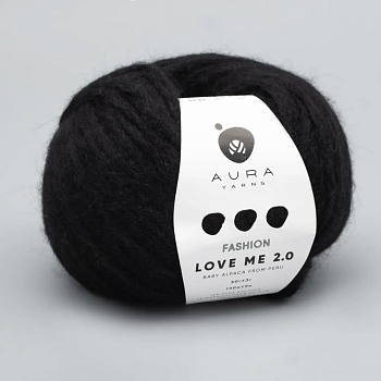 Aura Yarns Love Me 2.0 (099/Black) Aura Yarns Love Me 2.0 (099/Black)