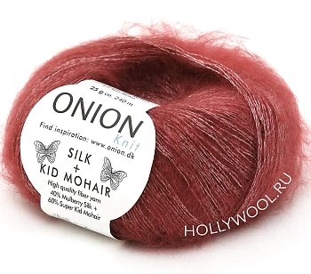 Onion Silk+Kid Mohair (3013/Брусника) Onion Silk+Kid Mohair (3013/Брусника)