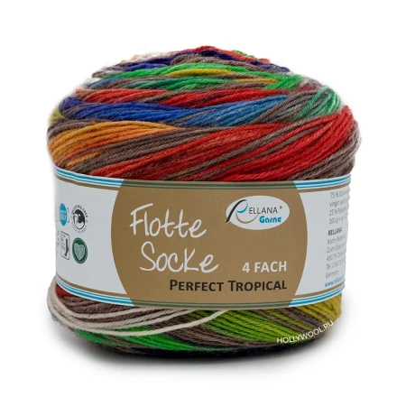 Rellana Flotte Socke 4f. Perfect Tropical