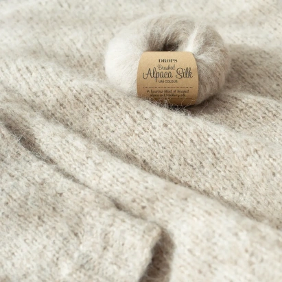 Пряжа Drops Brushed Alpaca Silk - купить на Hollywool.ru