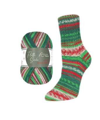 Пряжа Rellana Flotte Socke 4f. Christmas Пряжа Rellana Flotte Socke 4f. Christmas