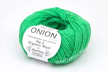 Onion Organic Wool+Nettles №3 (1120/Ярко-зеленый) N Onion Organic Wool+Nettles №3 (1120/Ярко-зеленый) N