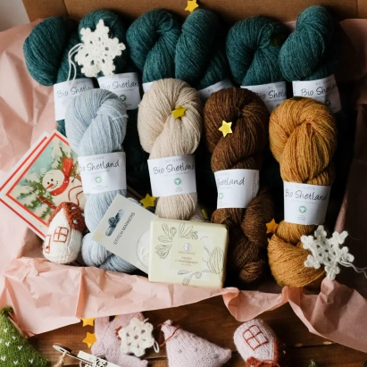 Набор для вязания "Лопапейса Кристалл"(размер M-L) Изумруд