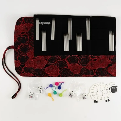 Набор чулочных спиц с острым кончиком Combined DPN Sharp HiyaHiya - купить на Hollywool.ru