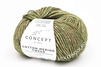 Katia Concept Cotton-Merino Tweed (502/Заливные луга) D Katia Concept Cotton-Merino Tweed (502/Заливные луга) D