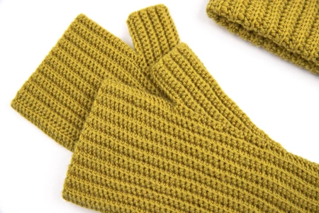 Шапка + митенки Anina - купить на Hollywool.ru