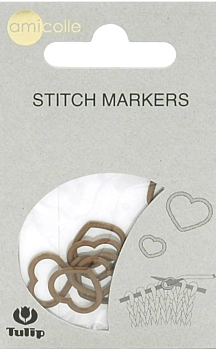 Маркеры для вязания (Сердце/Коричневый L) Tulip D