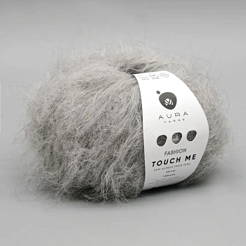 Aura Yarns Touch Me (002/Silver grey) Aura Yarns Touch Me (002/Silver grey)