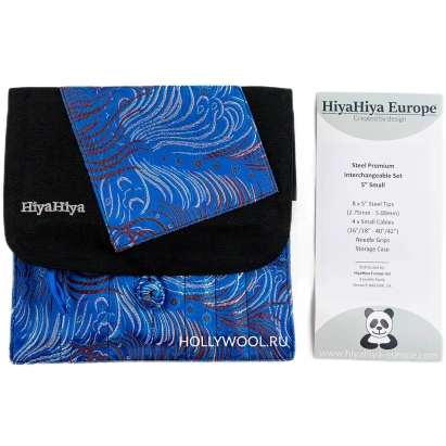 Набор съемных спиц 13 см Steel Premium Interchangeable Set HiyaHiya - купить на Hollywool.ru