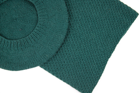 Комплект берет + снуд Easy (хвойный) - купить на Hollywool.ru