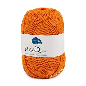 Kremke Edelweiss Classic 4ply (408/Теплый оранжевый) Kremke Edelweiss Classic 4ply (408/Теплый оранжевый)