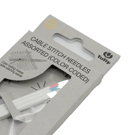 Набор спиц для кос (с цветной меткой) Tulip - купить на Hollywool.ru