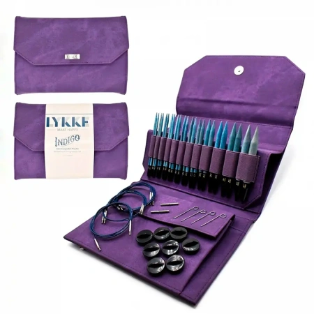 Набор съемных спиц 12 см 12 пар Indigo Violet Lykke