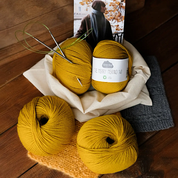 Набор для вязания "Шарф с кисточками" - липа New