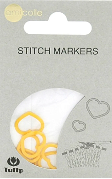 Маркеры для вязания (Сердце/Желтое L） Tulip