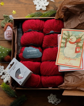 Набор для вязания "Джемпер Анды"(размер XS-M) Красный