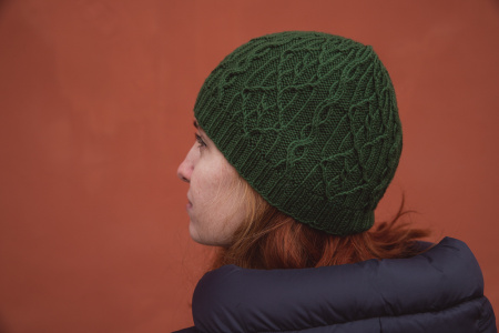 Шапка Liana (зеленый) - купить на Hollywool.ru