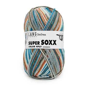 Lang Yarns Super Soxx Color 4ply (414/Северный Атлантический)