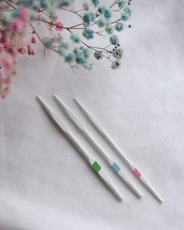 Набор спиц для кос (с цветной меткой) Tulip - купить на Hollywool.ru