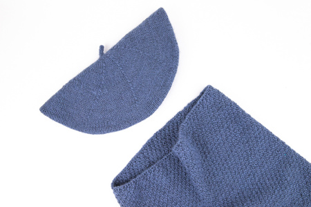 Комплект берет + снуд Easy (голубой) - купить на Hollywool.ru