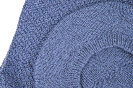 Комплект берет + снуд Easy (голубой) - купить на Hollywool.ru