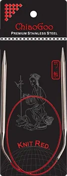 60 см - 2.25 мм (изогнутое соединение) круговые ChiaoGoo D 60 см - 2.25 мм (изогнутое соединение) круговые ChiaoGoo D