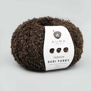 Aura Yarns Suri Furry (004/dark chocolate)