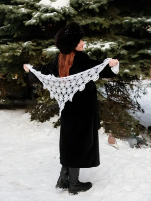 Описание Косынка Первоцветы - купить на Hollywool.ru