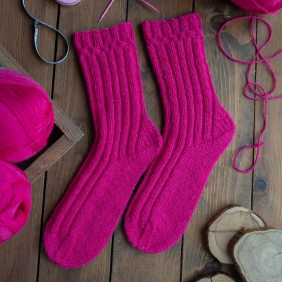 Набор для вязания "Носки  Calzini" Бордо