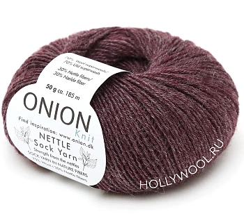 Onion Nettle Sock Yarn (1023/Ежевичное вино)