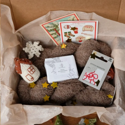 Набор для вязания "Жилет Boucle Vest" (размер S-L) Мишка Тедди